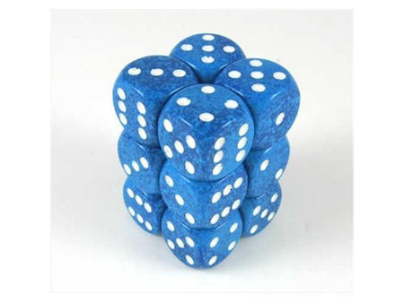 Chessex 16mm Speckled Water 12ct D6 Set (25706) Dice Chessex   