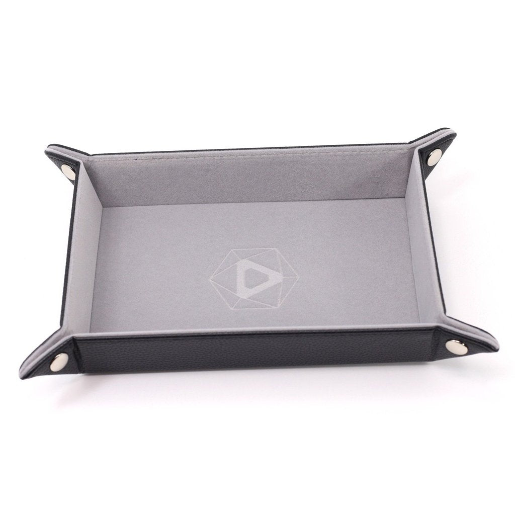 Die Hard Dice Rectangular Folding Dice Tray Gray Dice Die Hard Dice