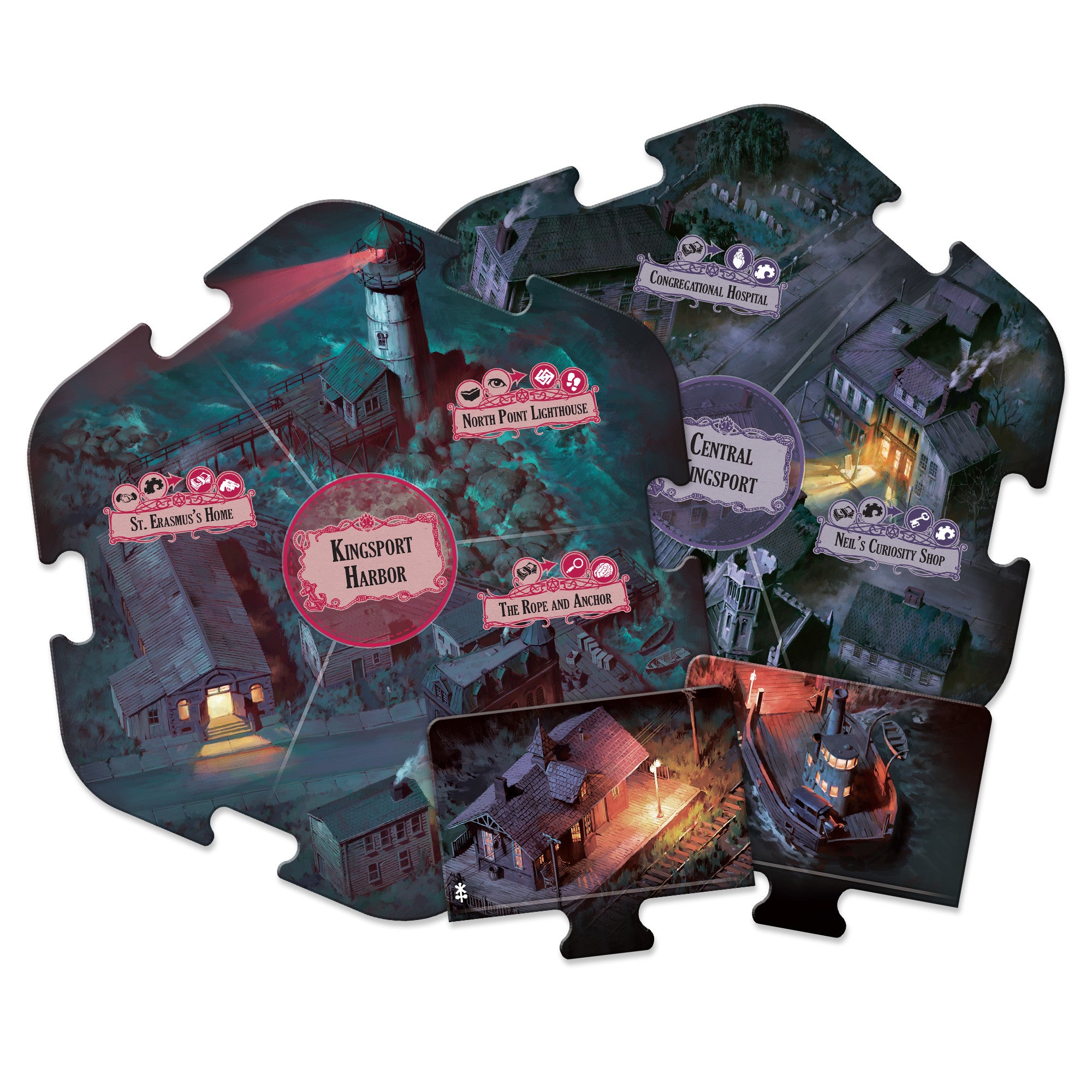 Arkham Horror 3e Under Dark Waves Board Games Asmodee   