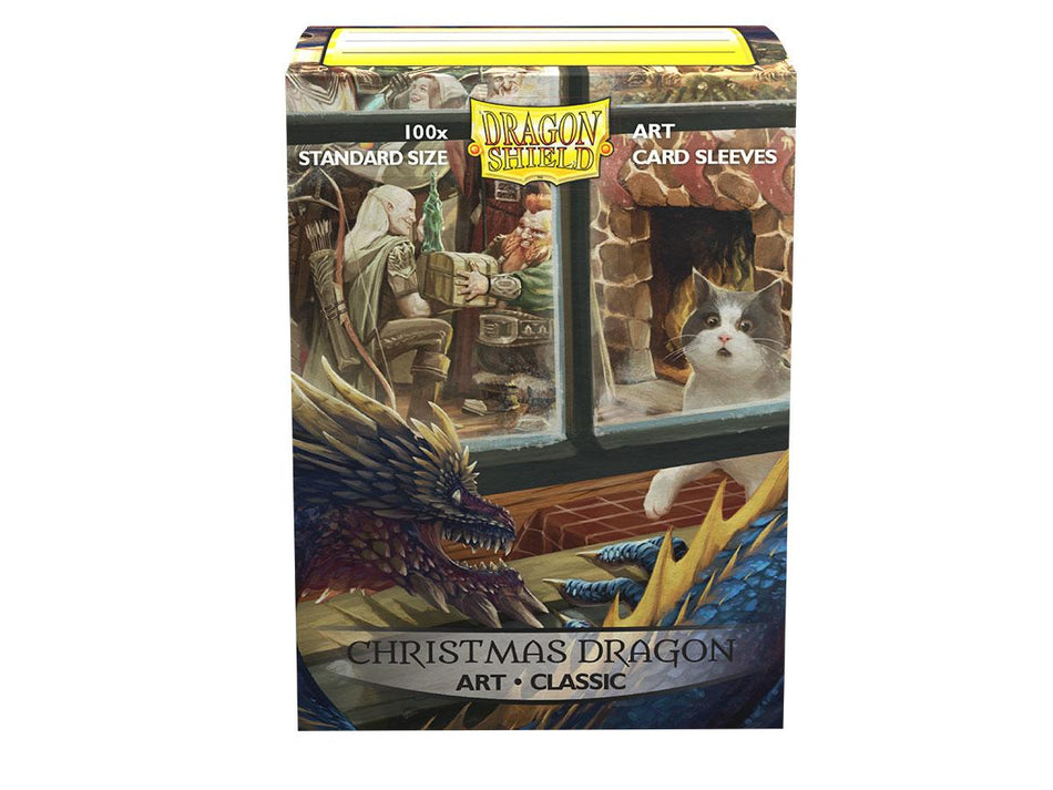 Dragon Shield Classic Art Standard Sleeves 100ct Christmas Dragon (12023) Supplies Arcane Tinmen   