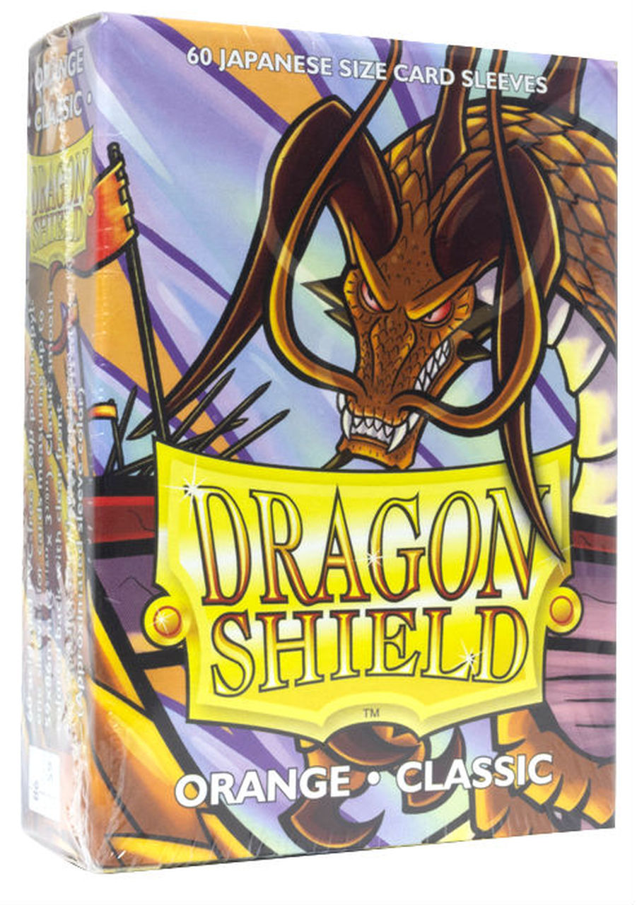 Dragon Shield Classic Japanese Size Sleeves 60ct Orange (10613) Supplies Arcane Tinmen   