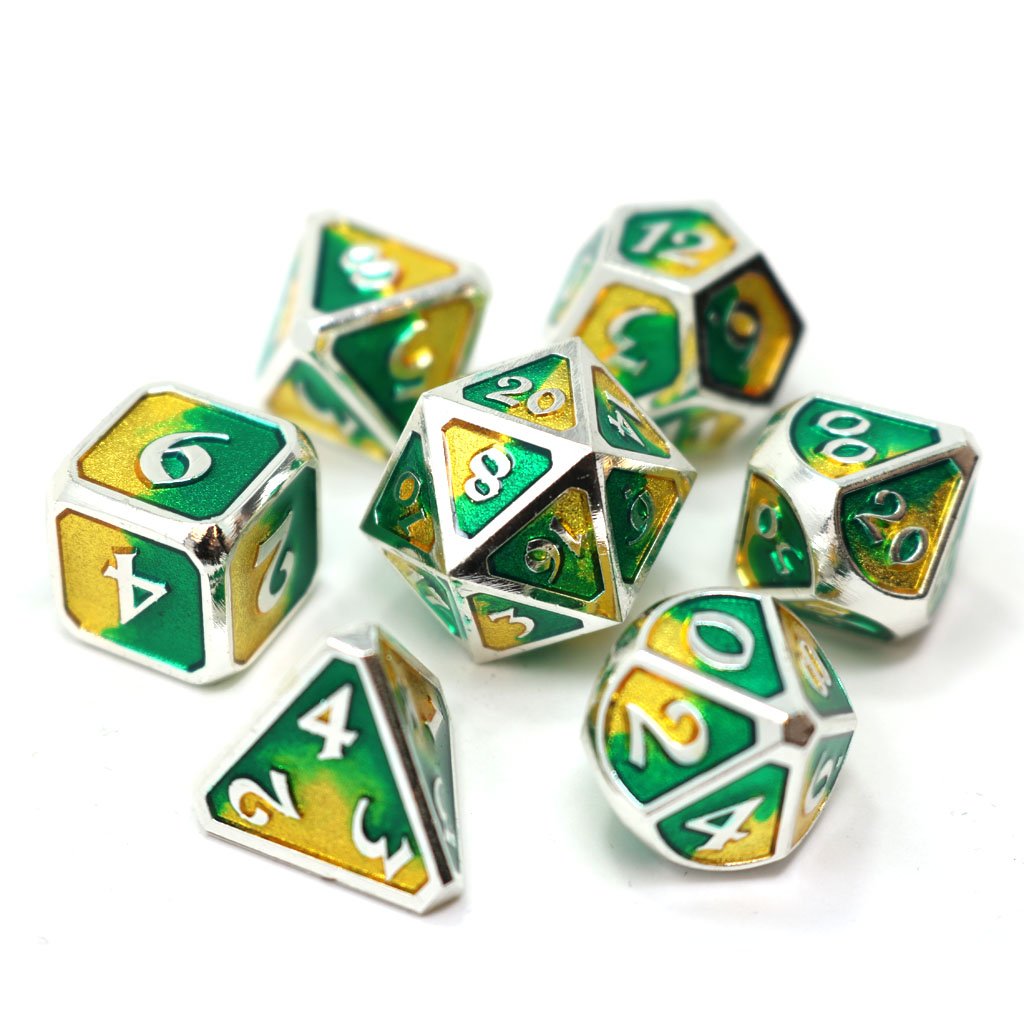 Die Hard Dice Metal Spellbinder Basilisk 7ct Polyhedral Set Dice Die Hard Dice