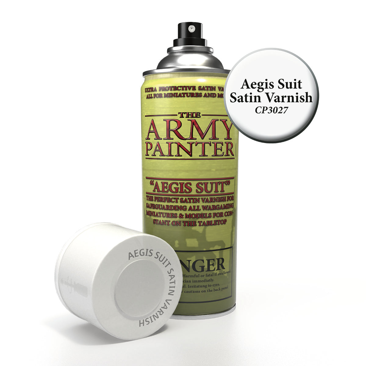 Colour Primer Spray: Aegis Suit Satin Varnish Paints Army Painter   