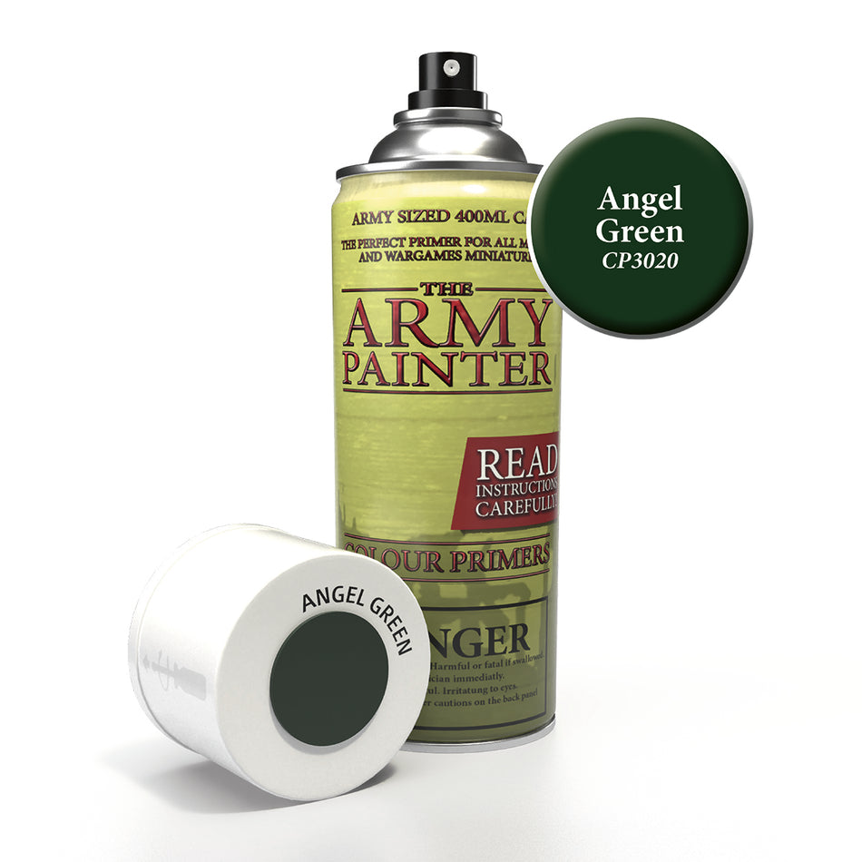 Colour Primer Spray: Angel Green Paints Army Painter 3020 Angel Green