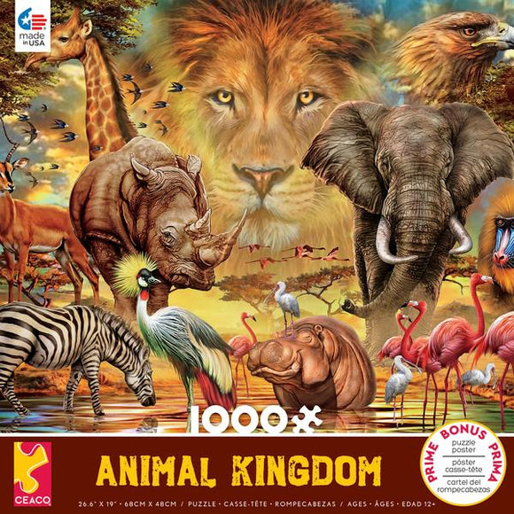 Animal Kingdom Savannah 1000pc Puzzle  Gamewright   
