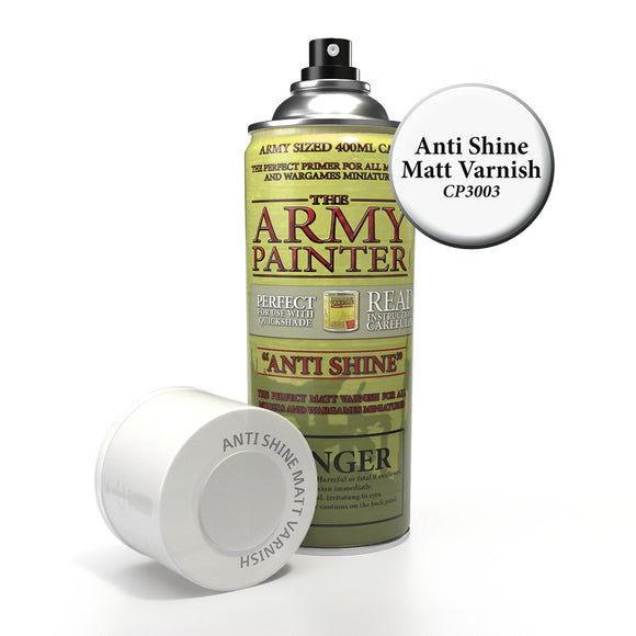 Colour Primer Spray: Anti Shine Matte Varnish Paints Army Painter   