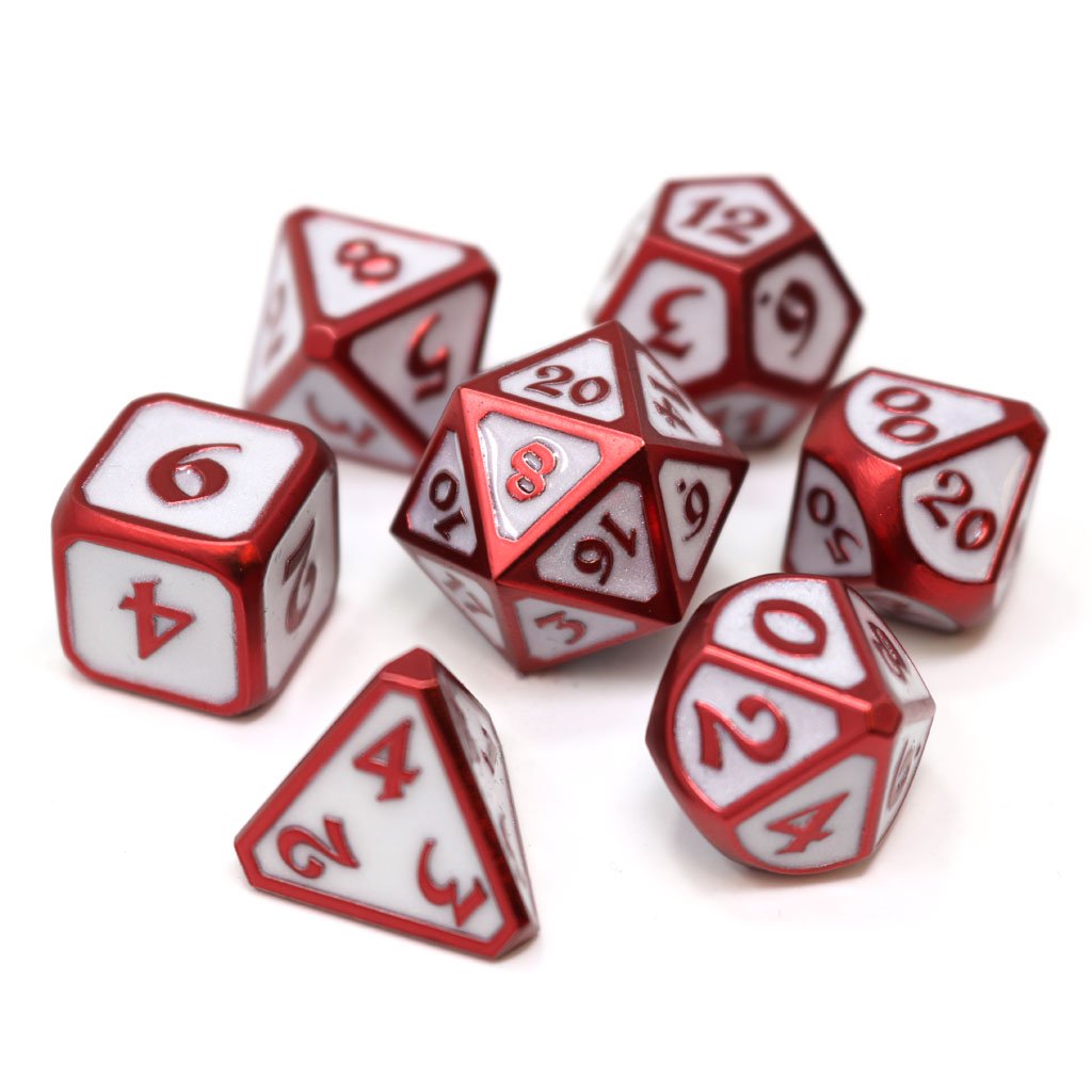 Die Hard Dice Metal Mythica Celestial Archon 7ct Polyhedral Set Dice Die Hard Dice