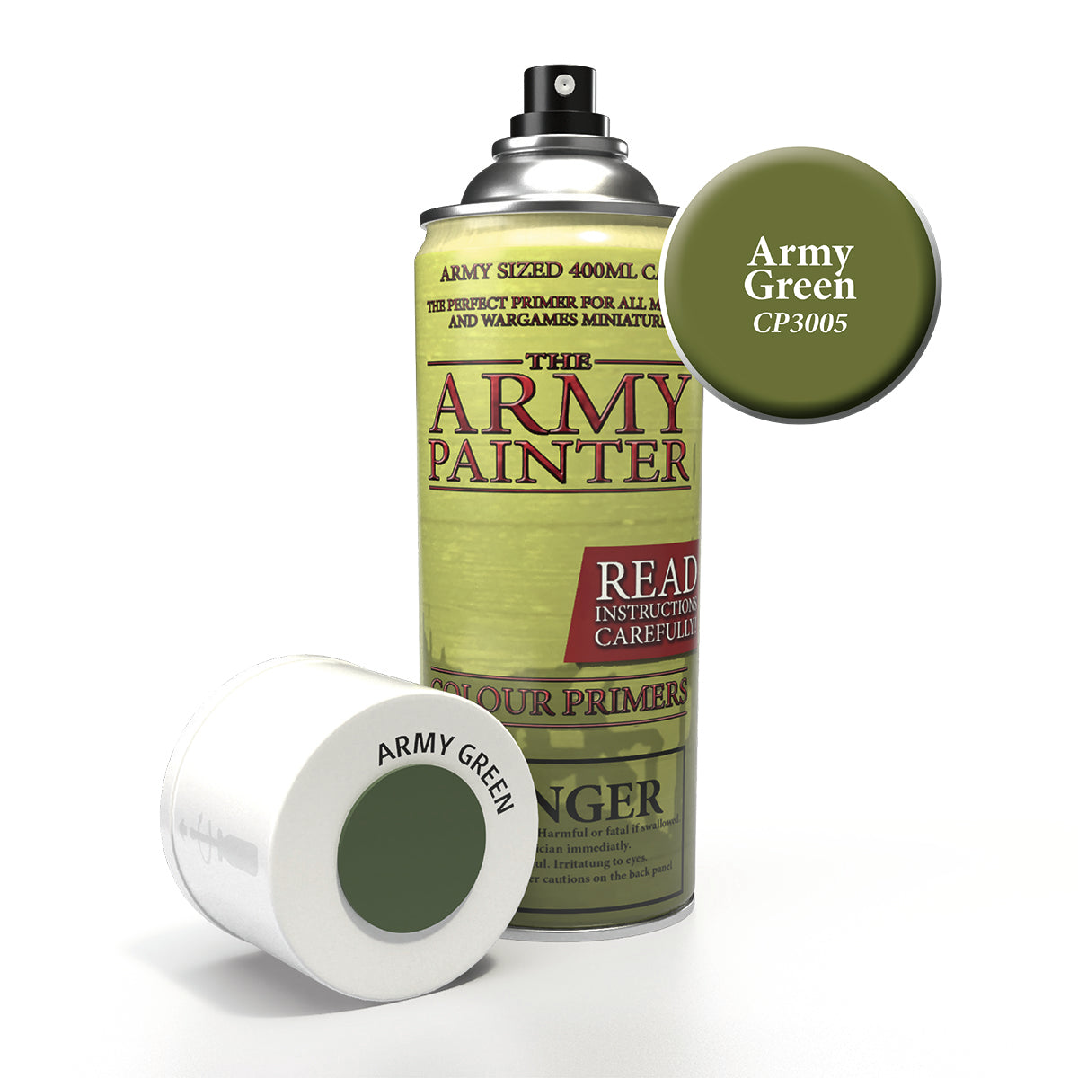 Colour Primer Spray: Army Green Paints Army Painter 3005 Army Green