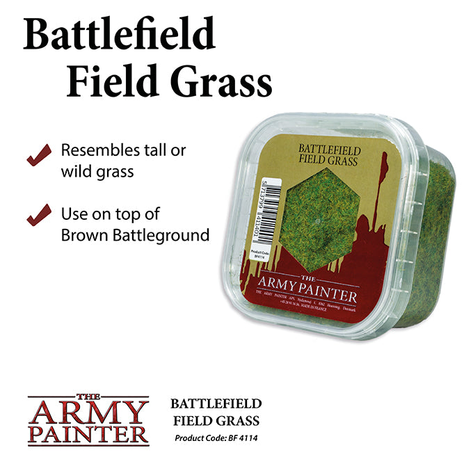 Army Painter Basing: Battlefield Field Grass Supplies Army Painter   