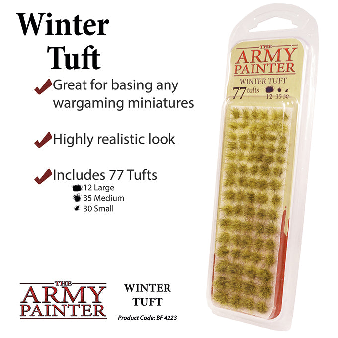 Army Painter Basing: Battlefields Winter Tuft Supplies Army Painter