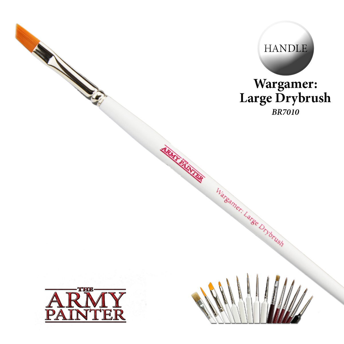 The Army Painter Wargamer Paint Brush: Large Drybrush Tools Army Painter