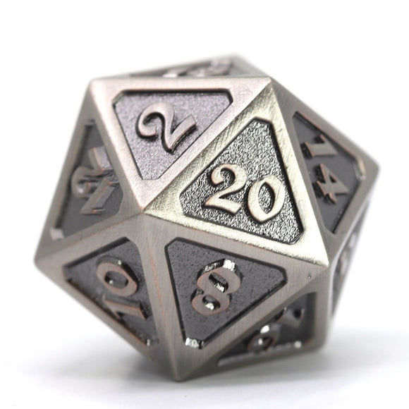 Die Hard Dice Metal Mythica Battleworn Silver Dire D20 Home page Other   