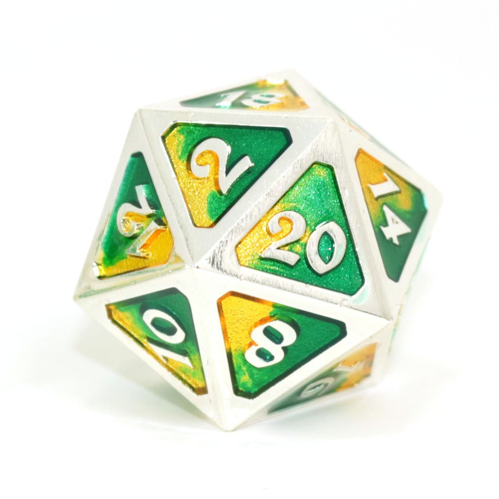 Die Hard Dice Metal Spellbinder Basilisk Dire D20 Dice Die Hard Dice