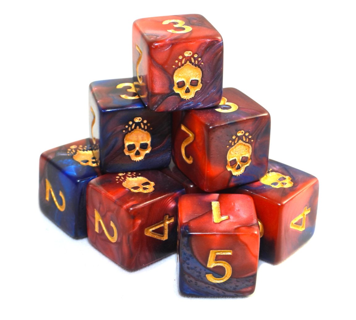Elder Dice - Tube of Mark of the Necronomicon: Blood and Magick d6 Dice  Other   
