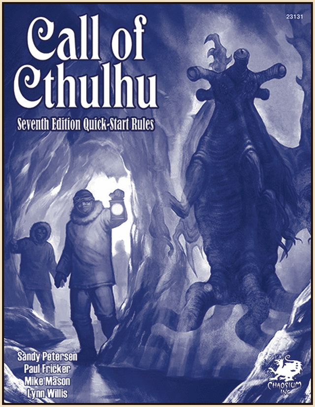 Call of Cthulhu 7e Quick-Start Rules Role Playing Games Chaosium
