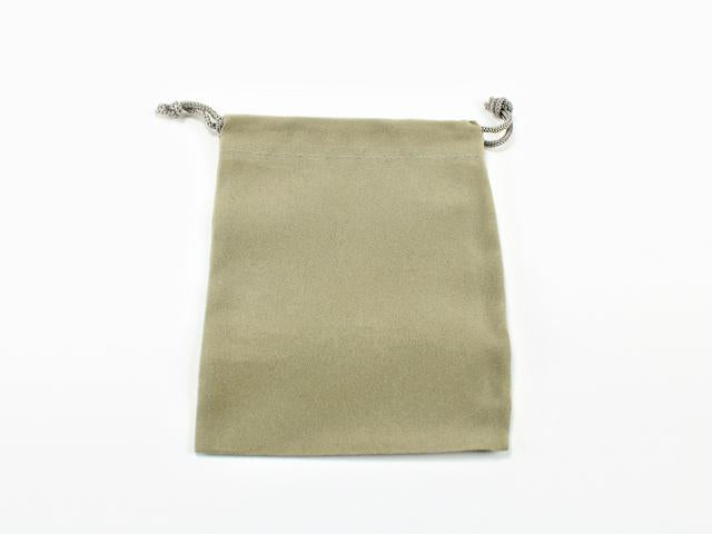 Chessex Velour Cloth Dice Bag Small Grey (02371) Dice Chessex   