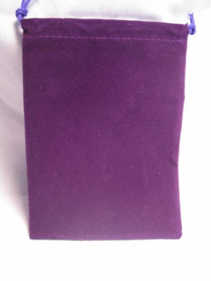 Chessex Velour Cloth Dice Bag Small Purple (02377) Dice Chessex   
