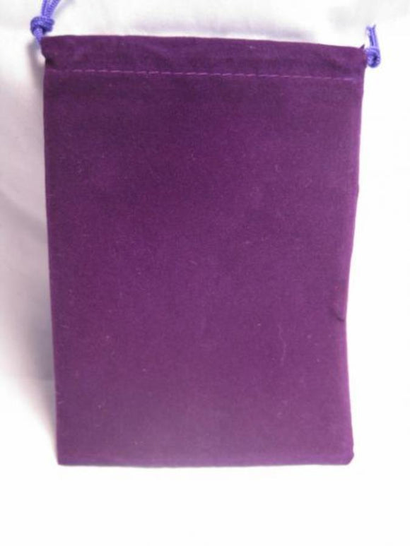 Chessex Velour Cloth Dice Bag Small Purple (02377) Dice Chessex   