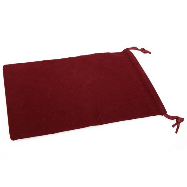 Chessex Velour Cloth Dice Bag Large Burgundy (02393) Dice Chessex   