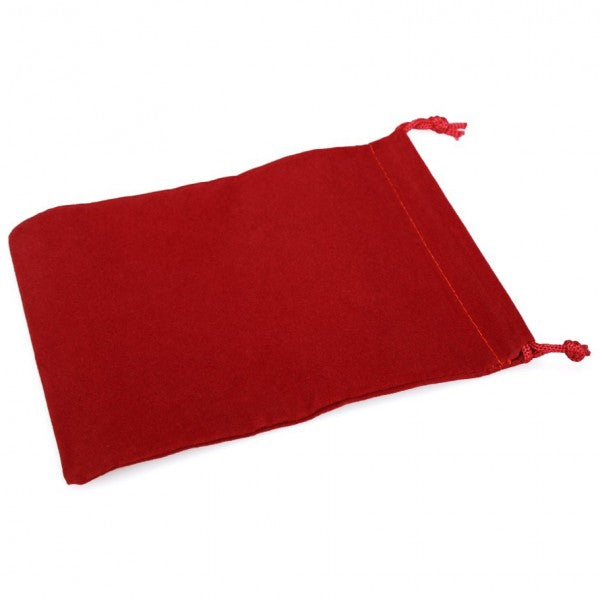 Chessex Velour Cloth Dice Bag Large Red (02394) Dice Chessex   