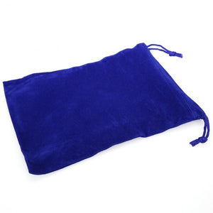 Chessex Velour Cloth Dice Bag Large Blue (02396) Dice Chessex   