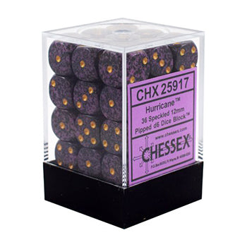 Chessex 12mm Speckled Hurricane 36ct D6 Set (25917) Dice Chessex   