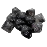 Chessex Luminary Borealis Light Smoke/Silver 10ct D10 Set (27378) Dice Chessex   