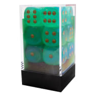 Chessex 16mm Borealis Luminary Light Green/Gold 12ct D6 Set (27775) Dice Chessex   