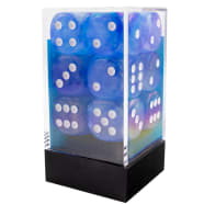 Chessex 16mm Borealis Luminary Sky Blue/White 12ct D6 Set (27785) Dice Chessex   