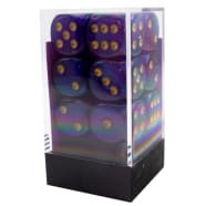 Chessex 16mm Borealis Luminary Royal Purple/Gold 12ct D6 Set (27787) Dice Chessex   