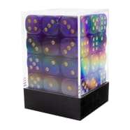 Chessex 12mm Borealis Luminary Royal Purple/Gold 36 D6 set (27987) Dice Chessex   