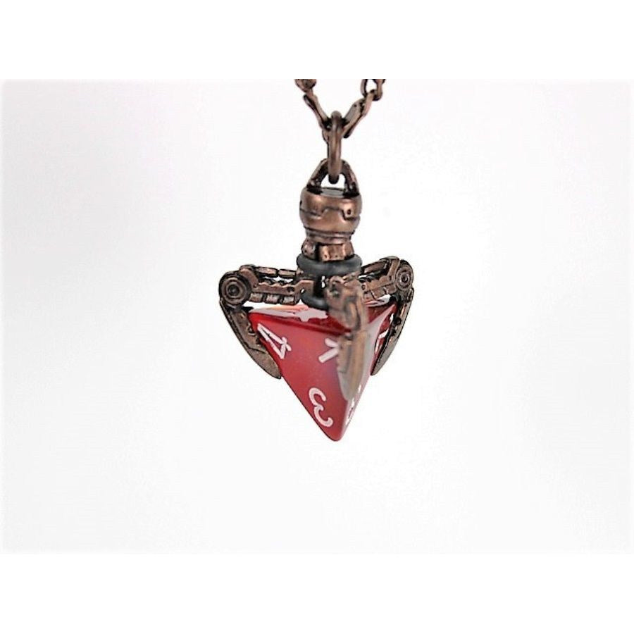 Dice Holder Jewelry Tekno D4 Pendant in Old Copper Clothing & Accessories Chessex   