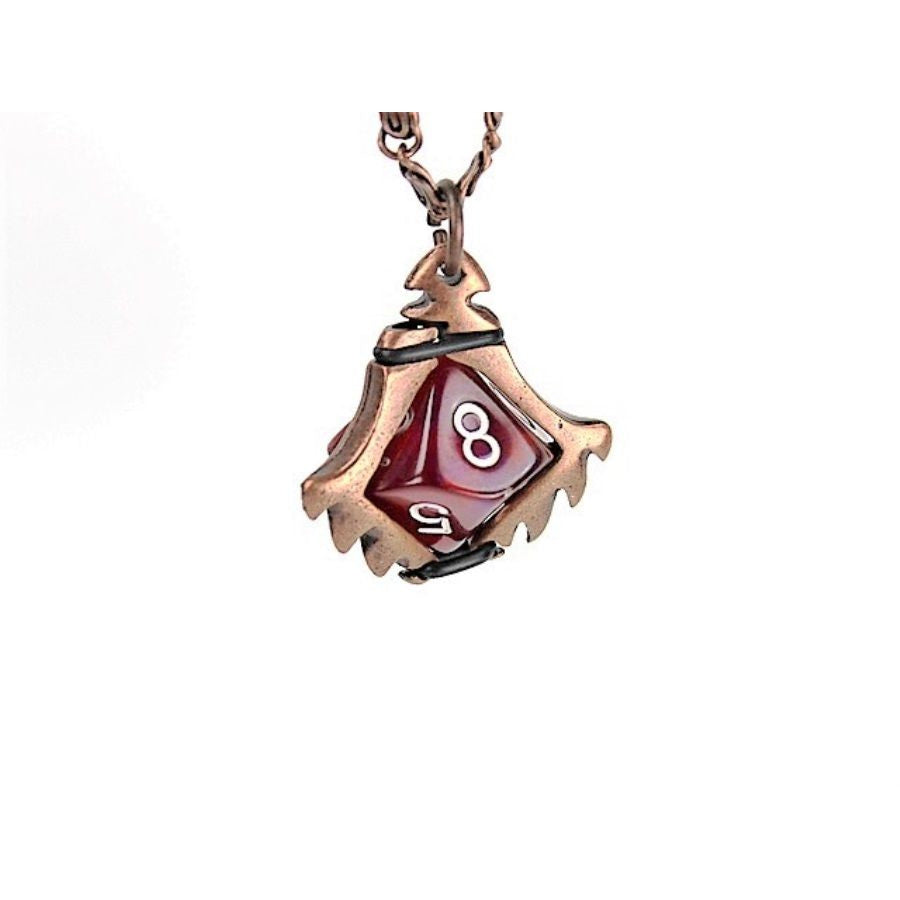 Dice Holder Jewelry Serrated Blade D10 Pendant in Old Copper Clothing & Accessories Chessex   