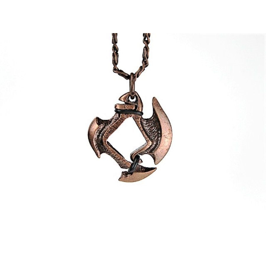 Dice Holder Jewelry Axe Blade 12mm D6 Pendant in Old Copper Clothing & Accessories Chessex   