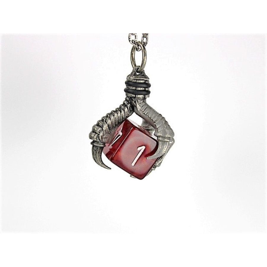 Dice Holder Jewelry D6 Pendant in Old Silver Clothing & Accessories Chessex   