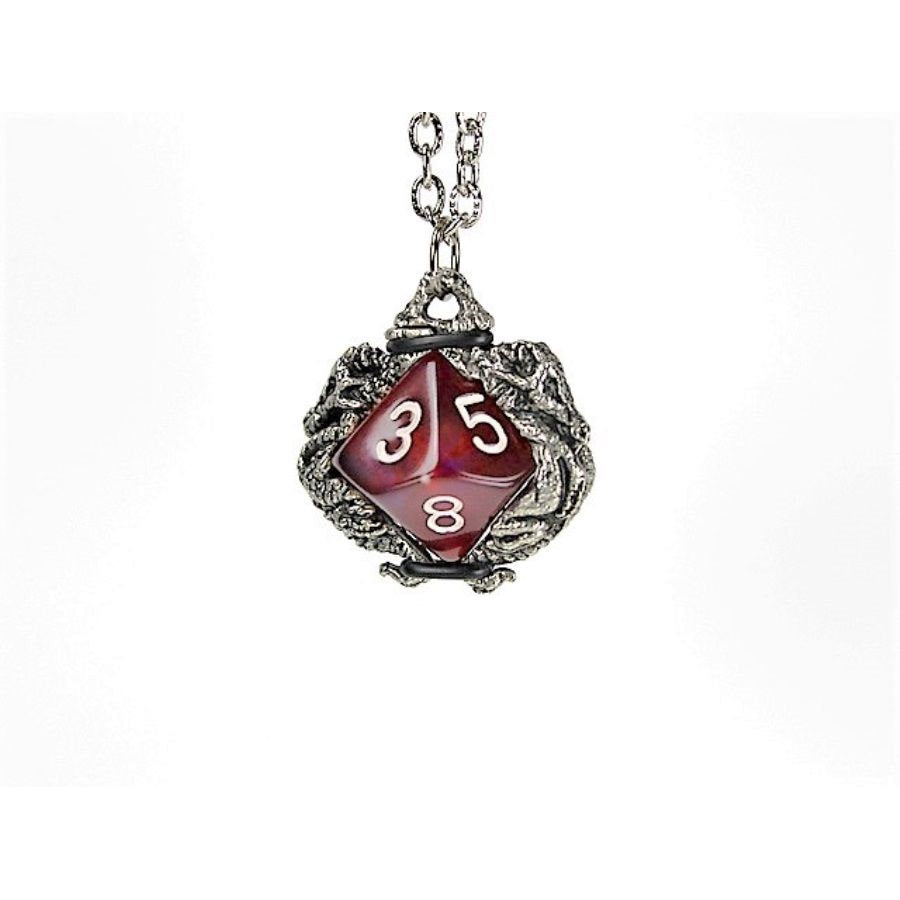 Dice Holder Jewelry Dragon D10 Pendant in Old Silver Clothing & Accessories Chessex   
