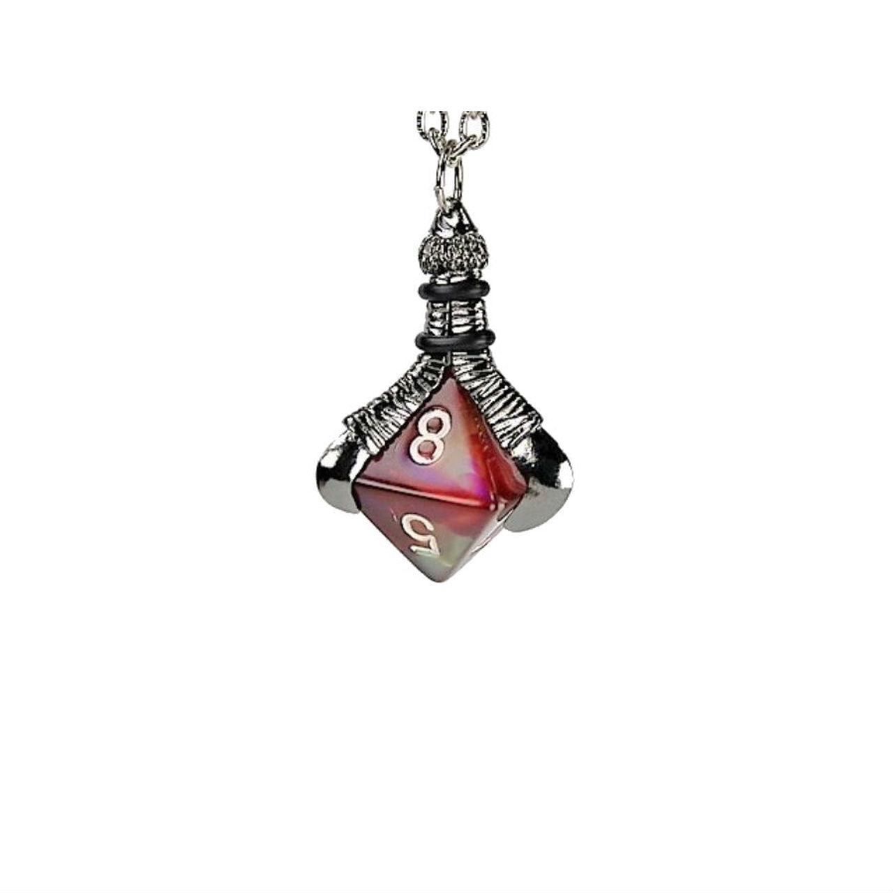 Dice Holder Jewelry D8 Pendant in Old Silver Clothing & Accessories Chessex   
