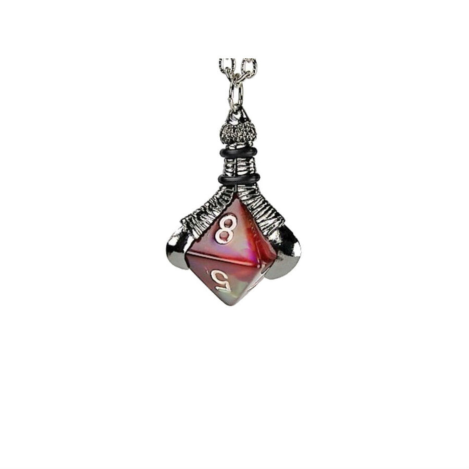 Dice Holder Jewelry D8 Pendant in Old Silver Clothing & Accessories Chessex   