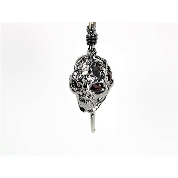 Dice Holder Jewelry Skull & Dagger D20 Pendant in Gunmetal Grey Dice Chessex   
