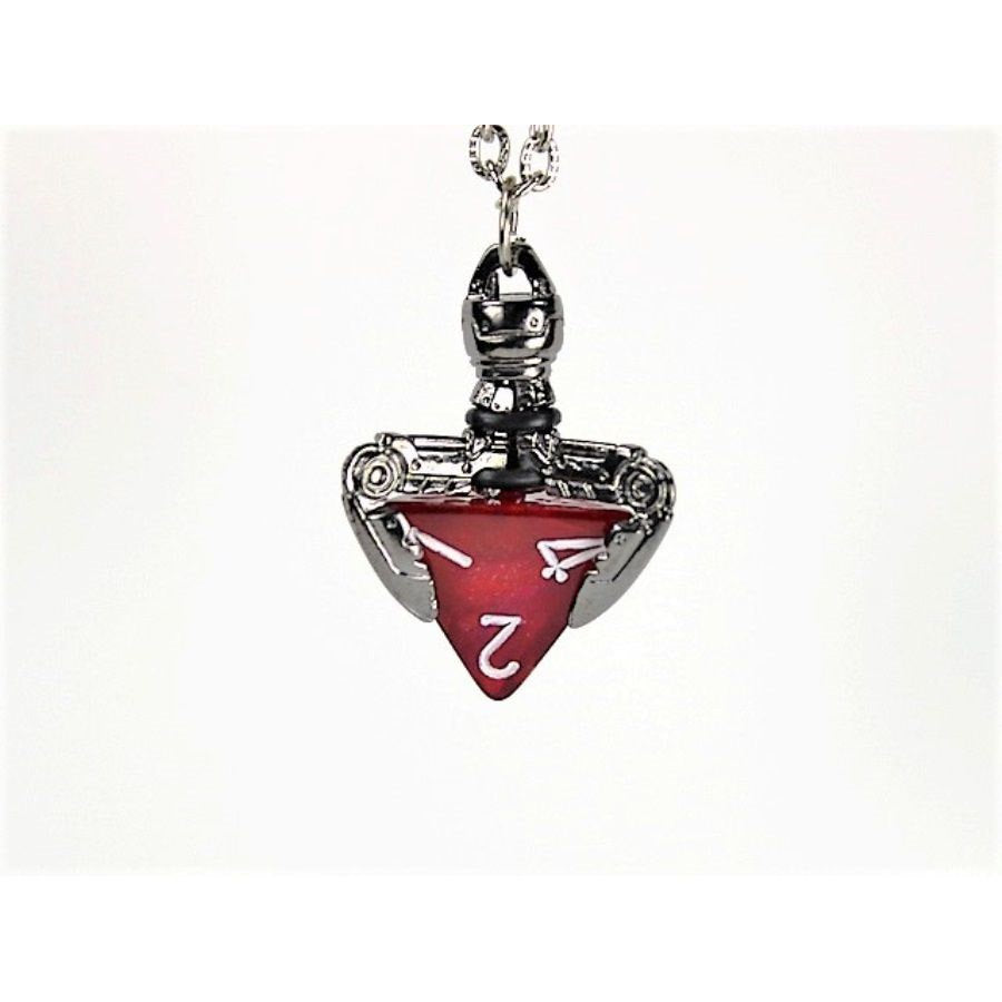 Dice Holder Jewelry Tekno D4 Pendant in Gunmetal Grey Clothing & Accessories Chessex   