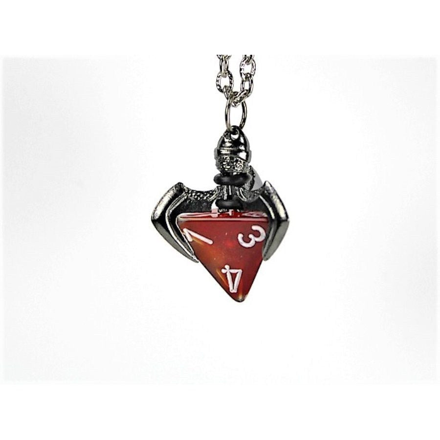 Dice Holder Jewelry Blade Claw D4 Pendant in Gunmetal Grey Clothing & Accessories Chessex   