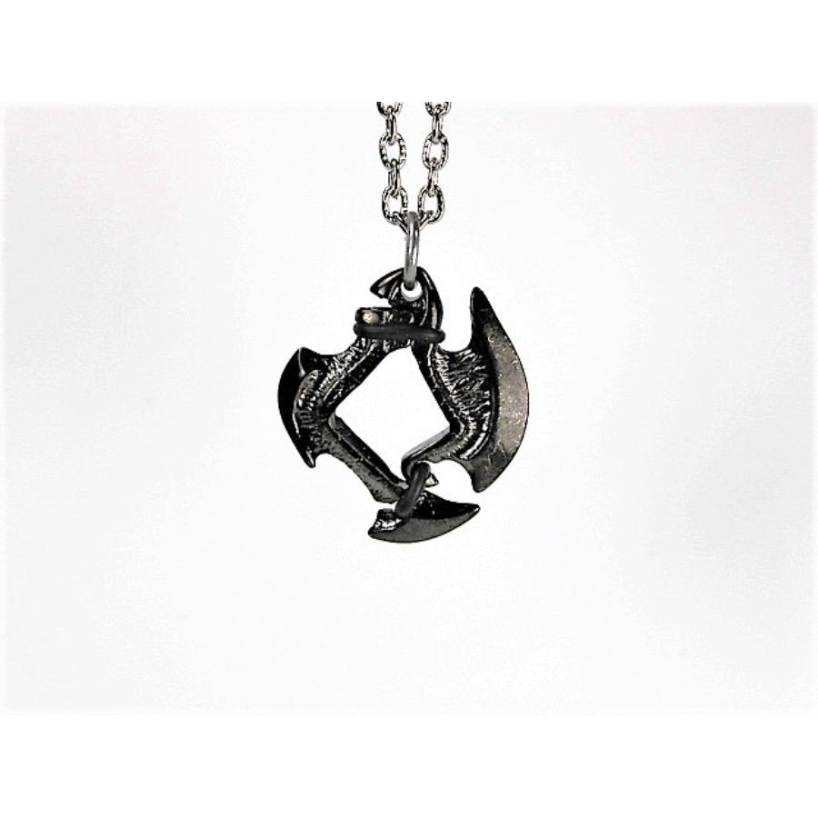 Dice Holder Jewelry Axe Blade 12mm D6 Pendant in Gunmetal Grey Clothing & Accessories Chessex   