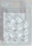 Chessex Translucent Clear/White 10ct D10 Set (23271) Home page Other   
