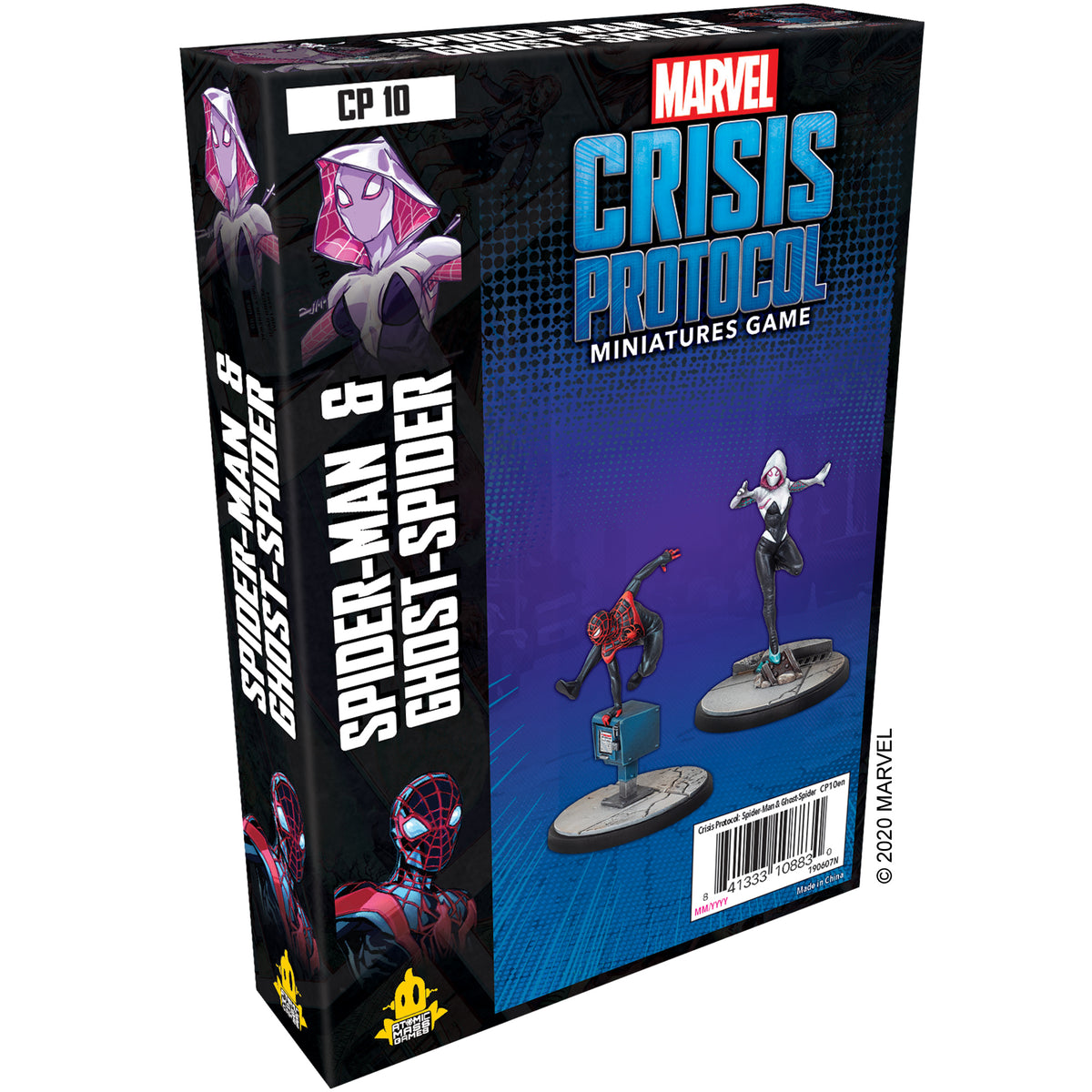 Marvel Crisis Protocol: Spider-man & Ghost Spider Miniatures Atomic Mass Games   