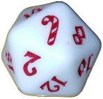 Black Oak Workshop Candy Cane White/Red Single D20  Other   