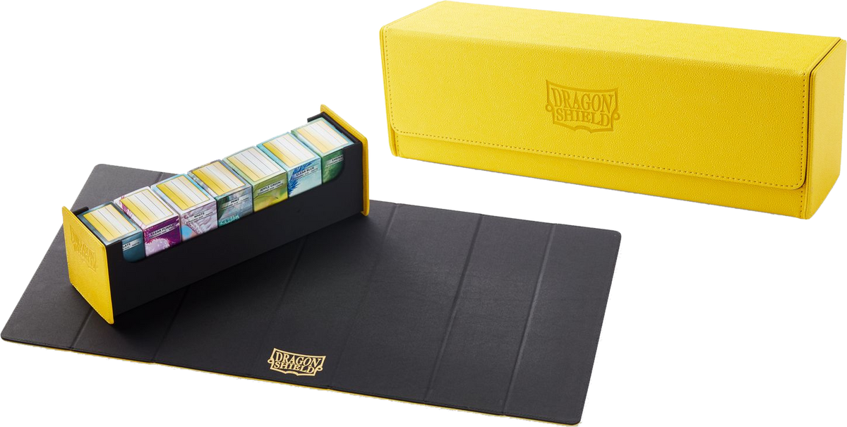 Dragon Shield Magic Carpet Deck Box Yellow/Black Supplies Arcane Tinmen   