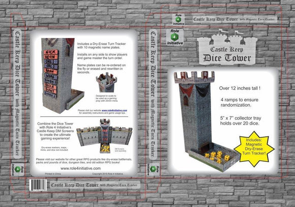 Role 4 Initiative Castle Keep Dice Tower with Magnetic Initiative Turn Tracker Home page Role 4 Initiative   