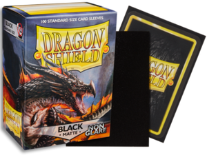 Dragon Shield Matte Non-Glare Standard Sleeves 100ct Black (11802) Home page Arcane Tinmen   