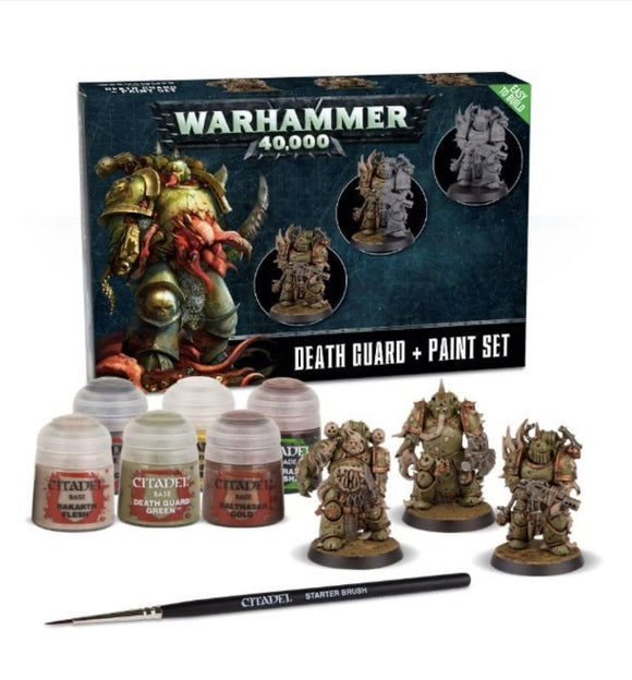 Warhammer 40K Death Guard + Paint Set  Home page Games Workshop   