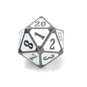 Die Hard Dice Metal Spindown D20 Sinister White Home page Other   